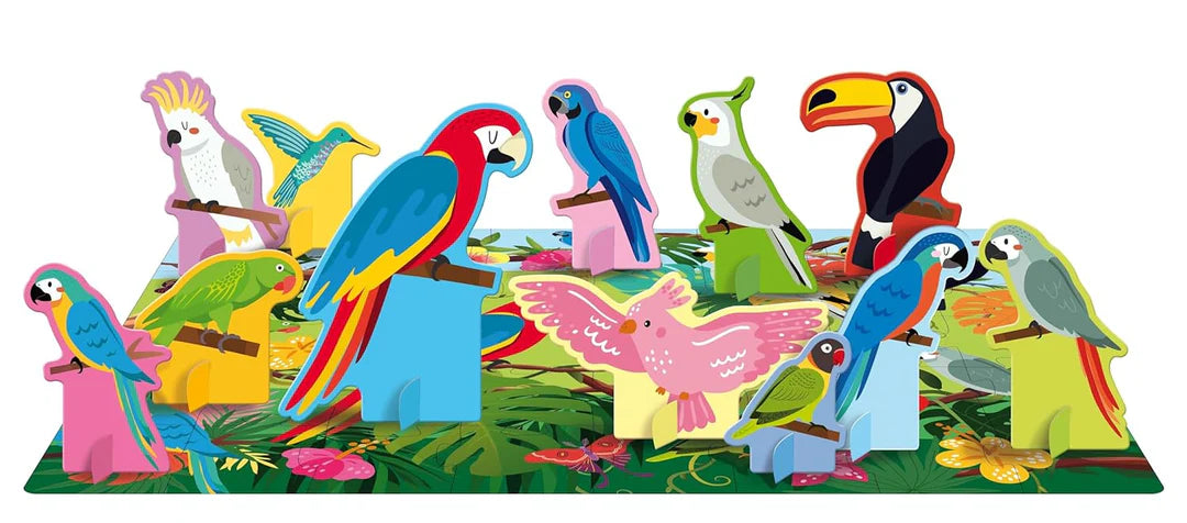 3D Puzzle & Book Set - Learn the Names of Birds