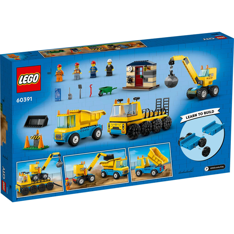 LEGO® City - Construction Trucks and Wrecking Ball Crane (60391)