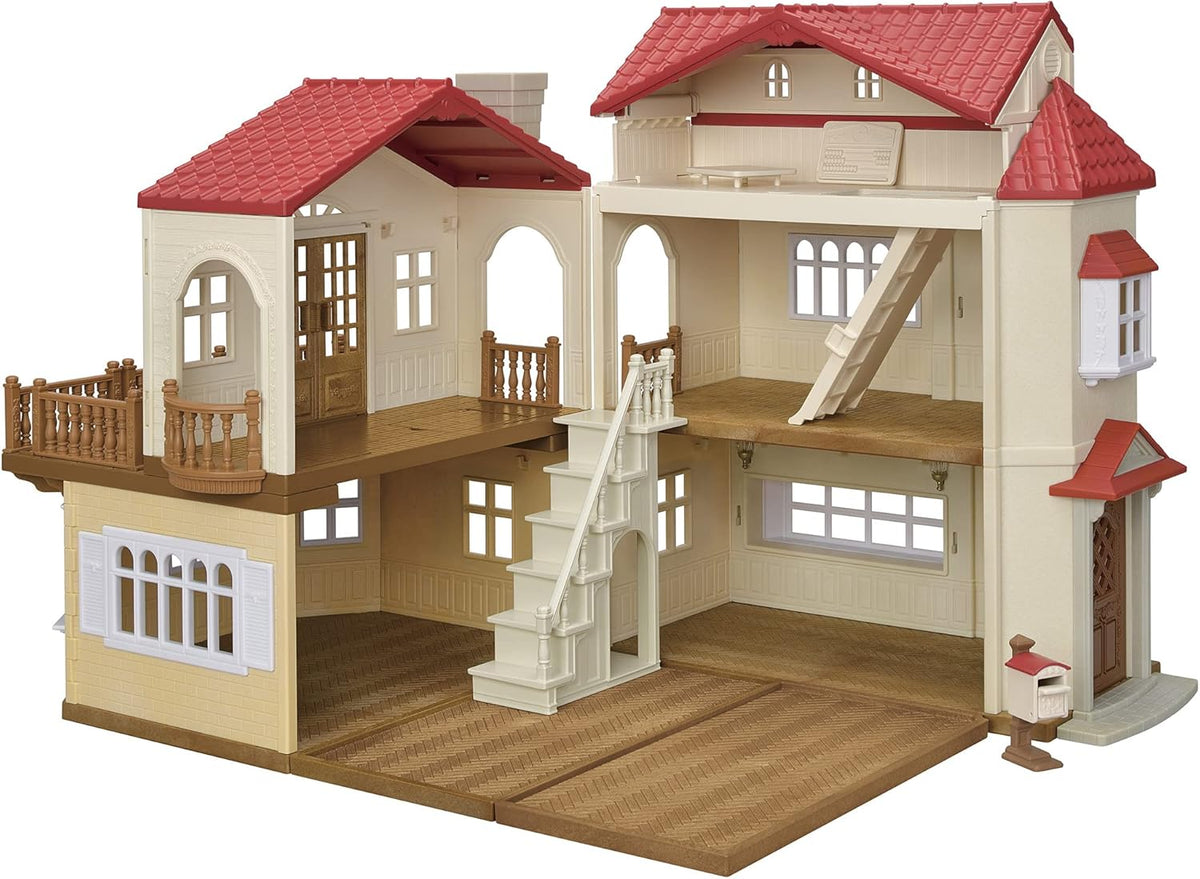 Red Roof Country Home with Secret Attic Playroom