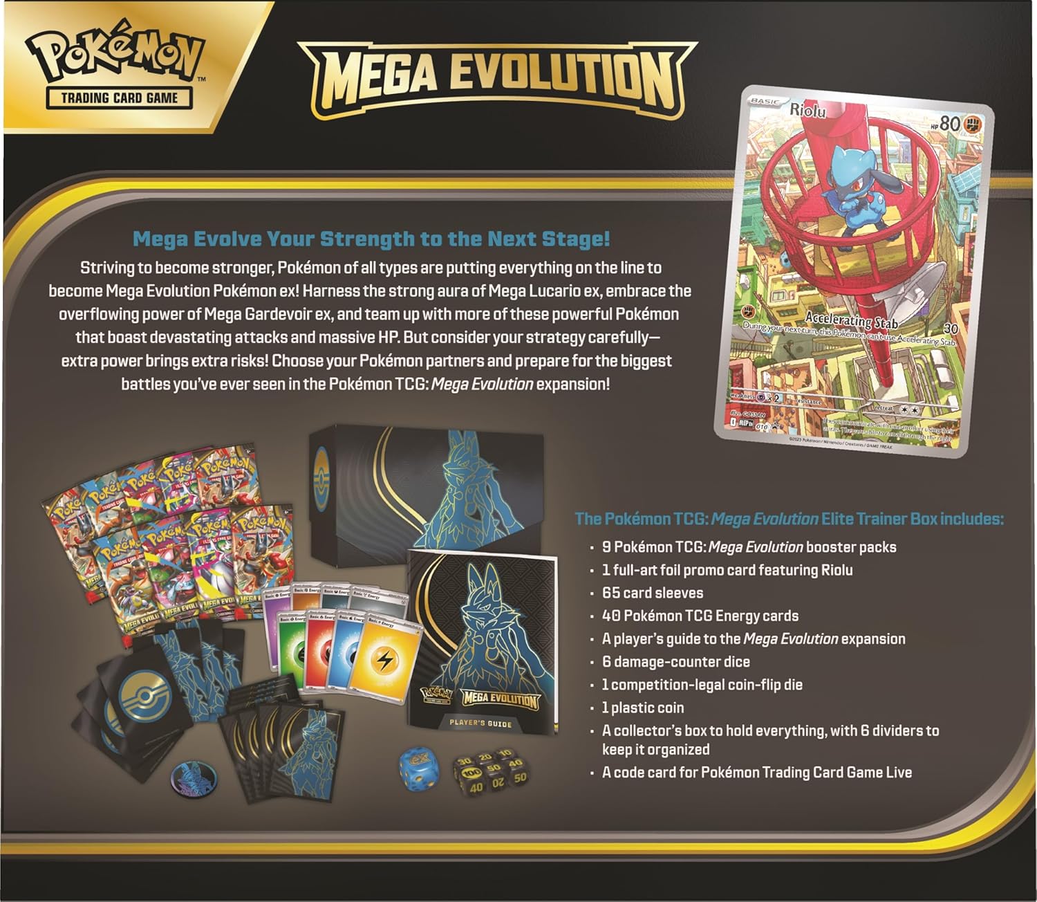 Pokémon TCG: Mega Evolution - Elite Trainer Box (*1 per customer)
