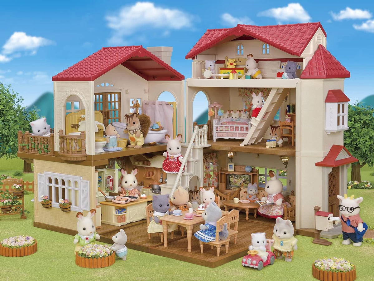 Red Roof Country Home with Secret Attic Playroom