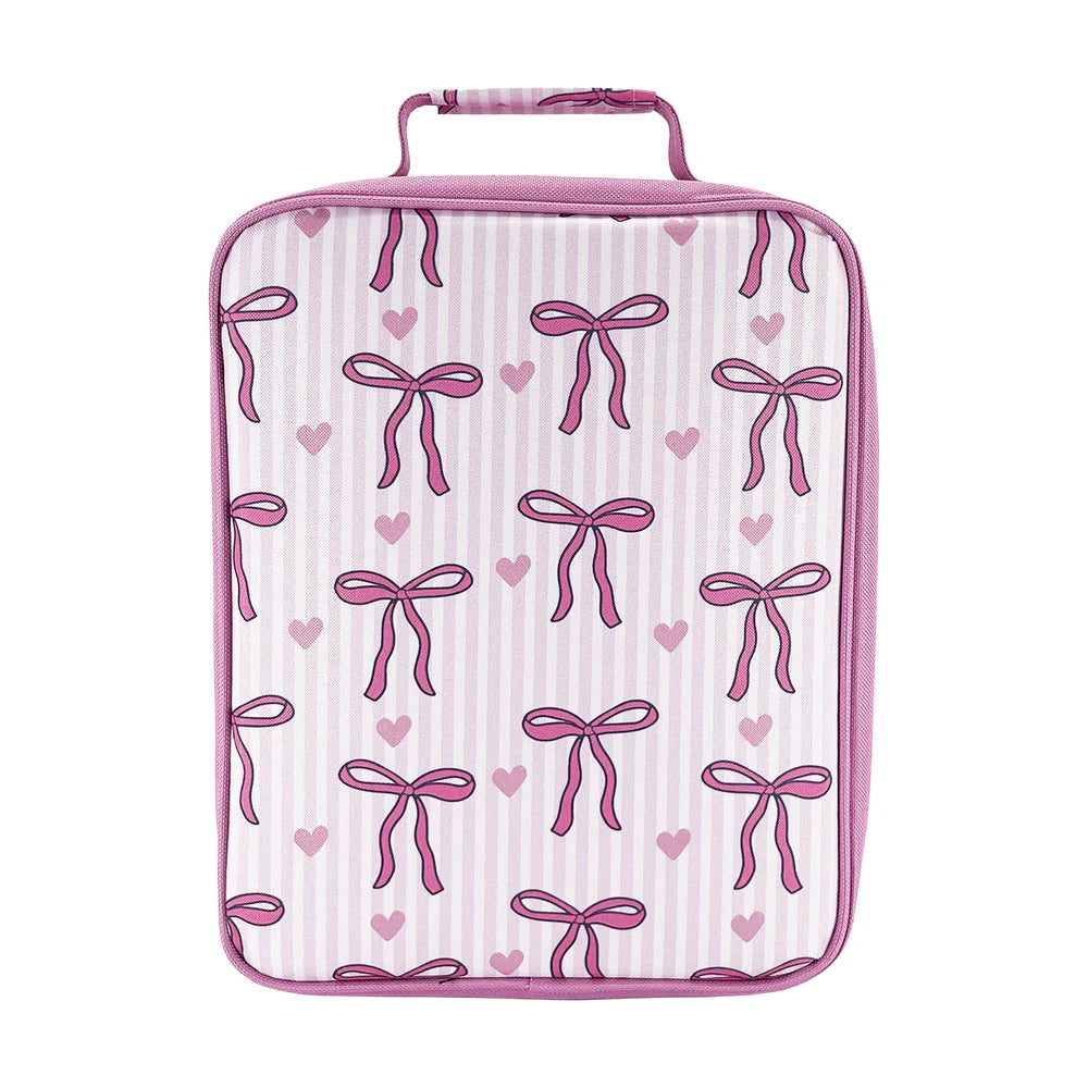 Insulated Junior Lunch Bag ‘Style 225’ - Bows and Hearts