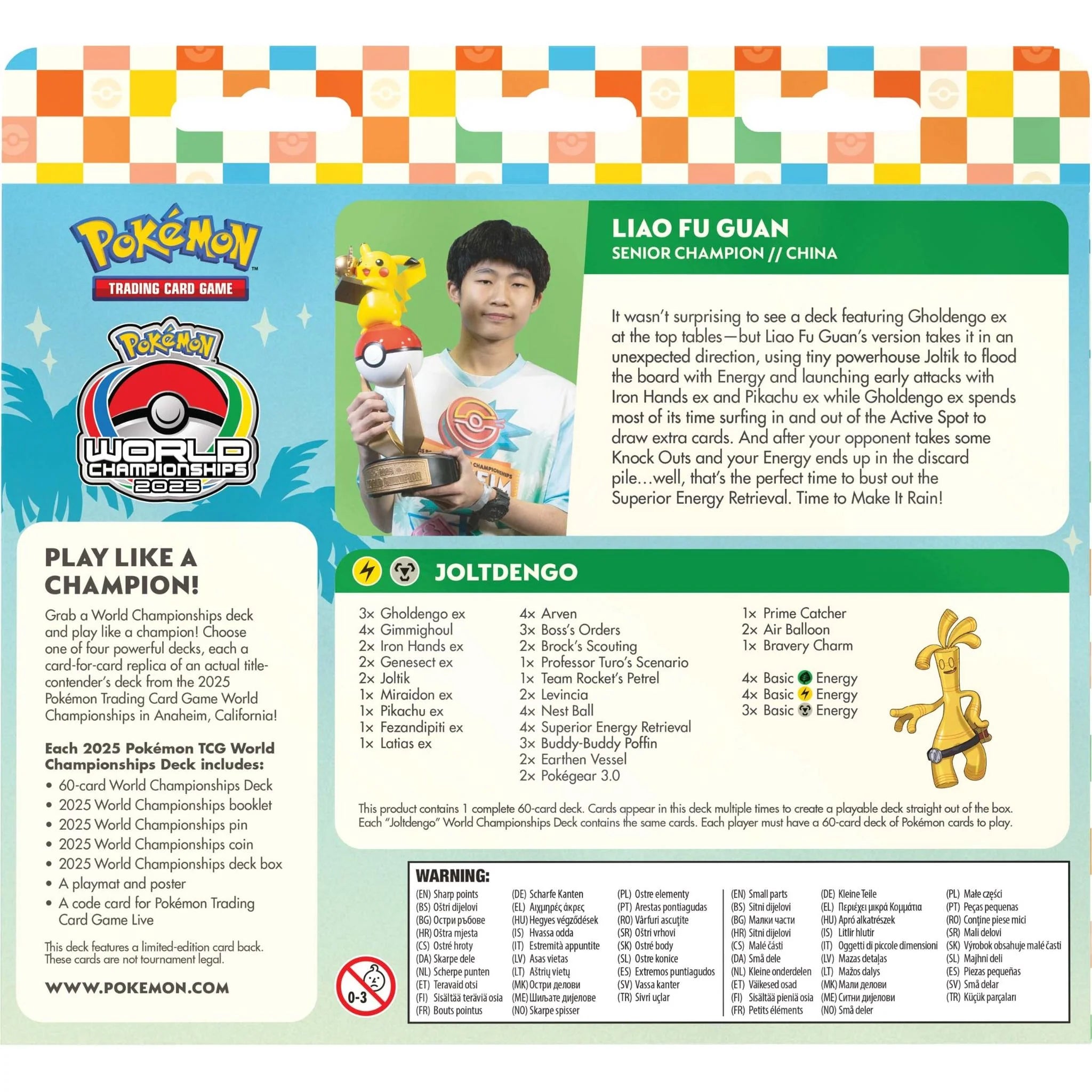 Pokémon TCG - 2025 World Championships Deck - Assorted (*Max 1 per customer)