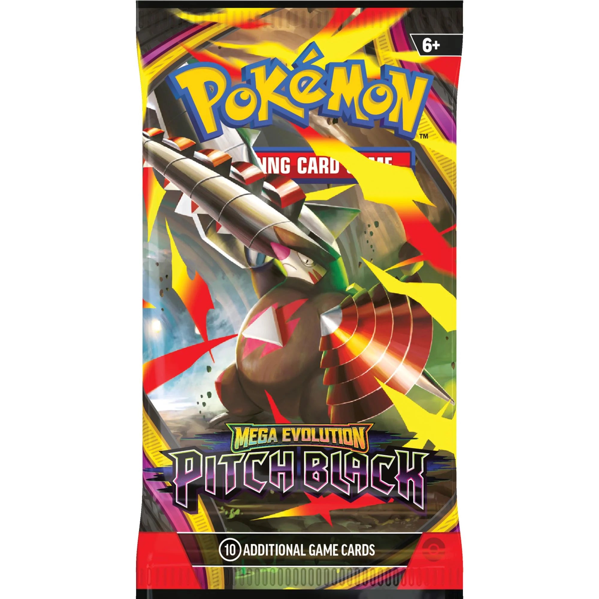 JULY 17 RELEASE Pokémon TCG: Mega Evolution - Pitch Black Booster Pack (*Max 5 packs per customer) - Toot Toot Toys