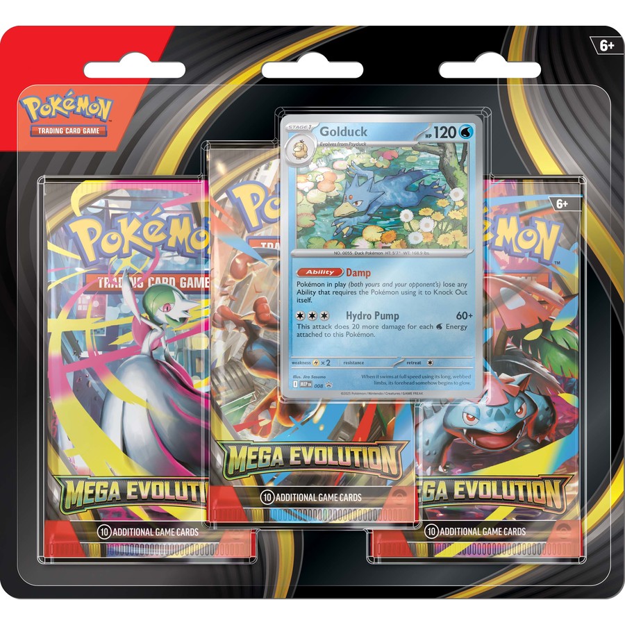 Pokémon TCG: Mega Evolution - Three Booster Blister Pack (*Limit 1 per customer)