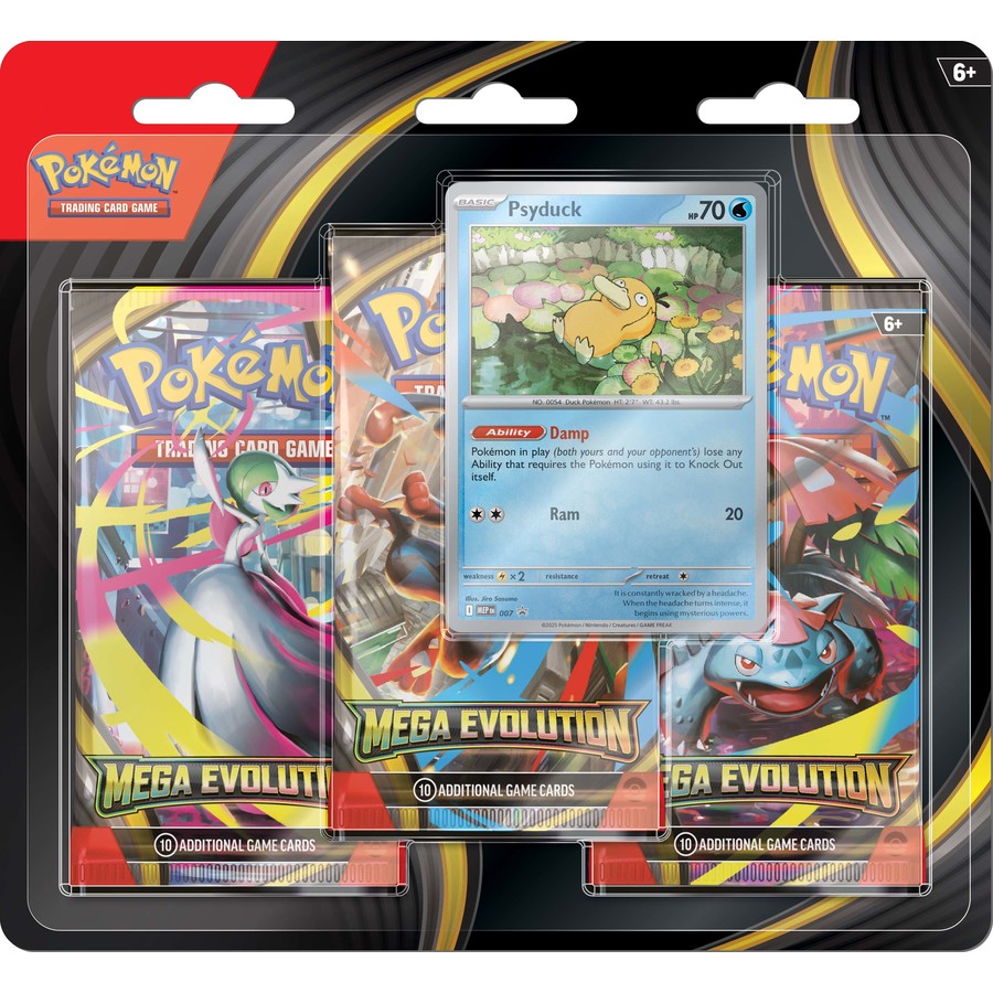 Pokémon TCG: Mega Evolution - Three Booster Blister Pack (*Limit 1 per customer)
