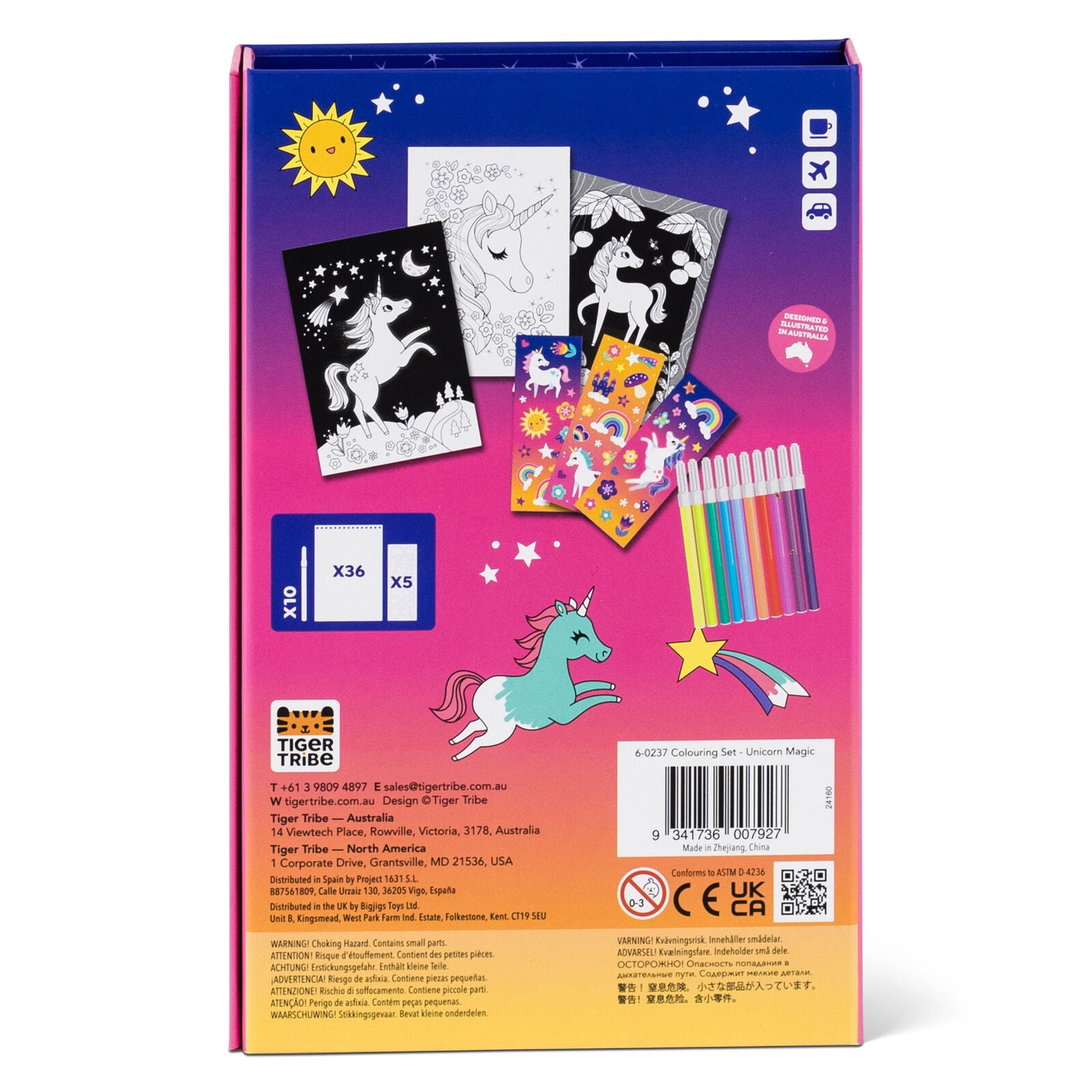 Colouring Set - Unicorn Magic - Toot Toot Toys