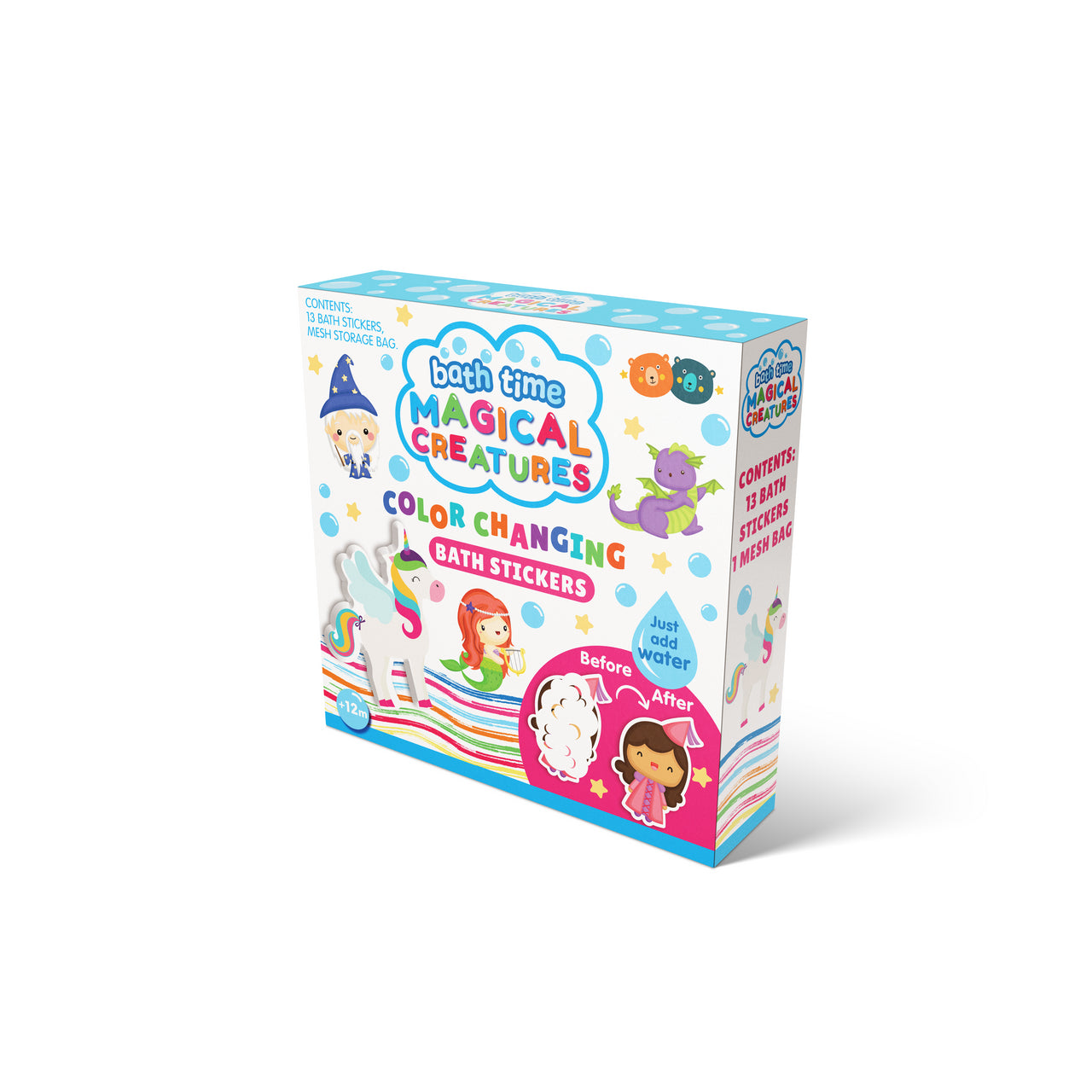 Colour Changing Bath Stickers - Magical Creatures