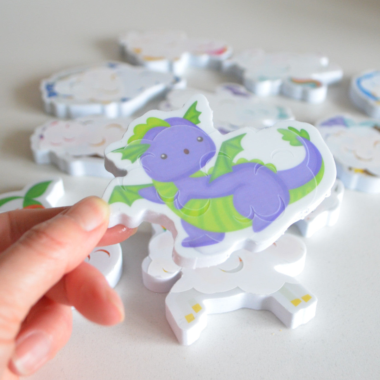 Colour Changing Bath Stickers - Magical Creatures