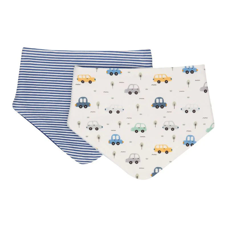 Bandana Bibs Reversible 2pk - Beep Beep