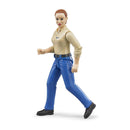 Bruder - Bworld Figure - Woman light skin in Blue Jeans (60408)