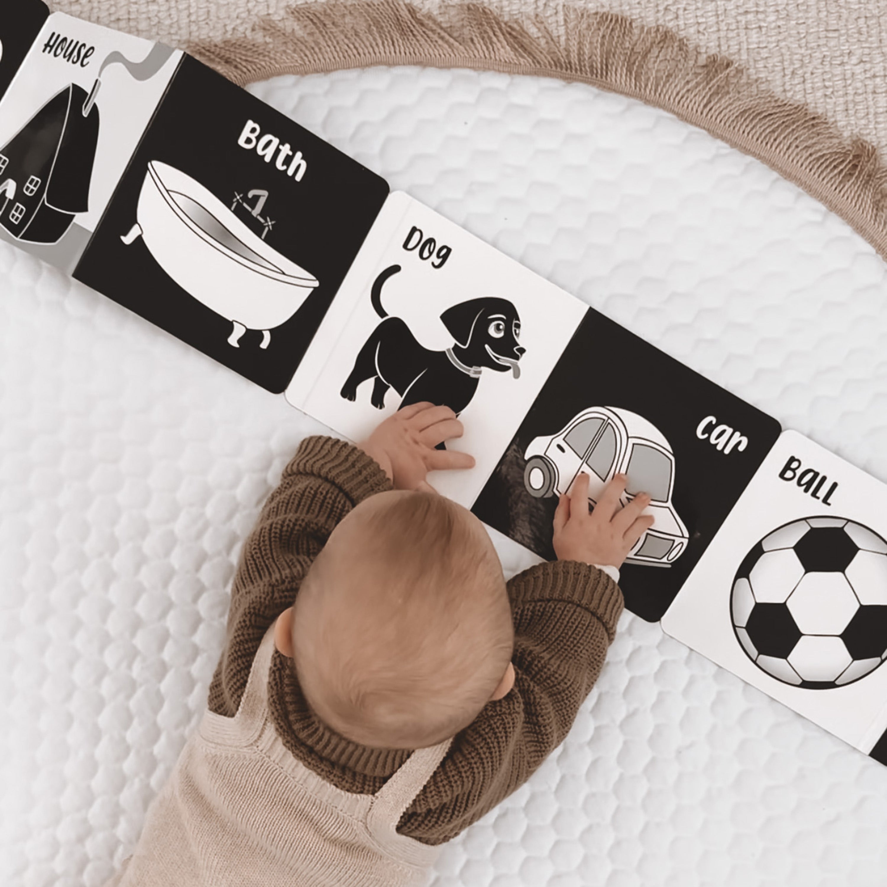 Black & White Baby Book - Welcome to the World Little One - Toot Toot Toys