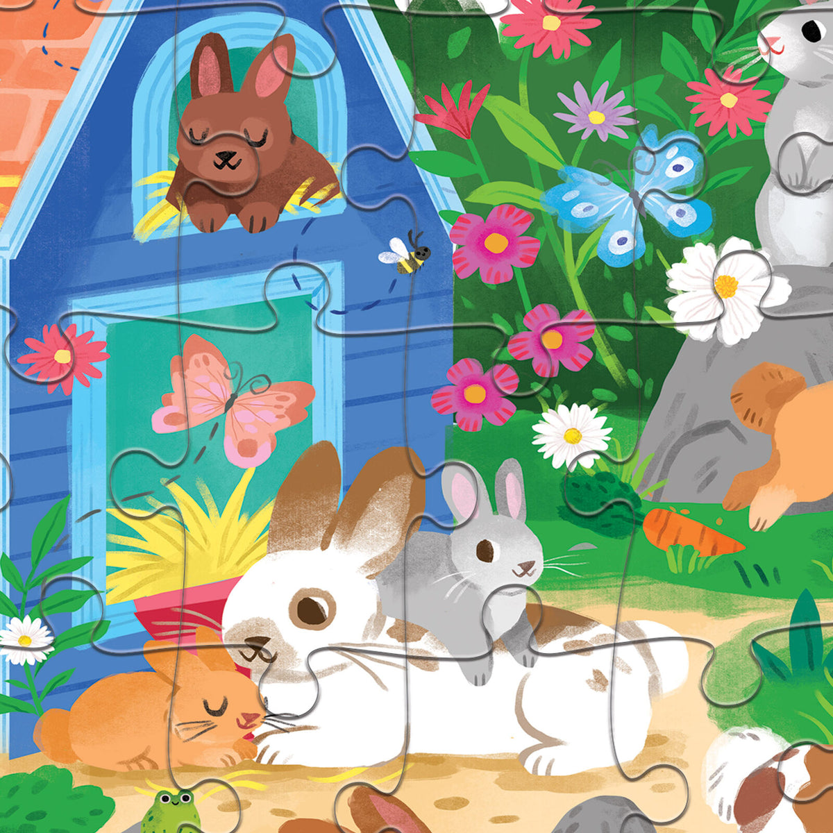 Flat House Puzzle 50 pc - Bunny House