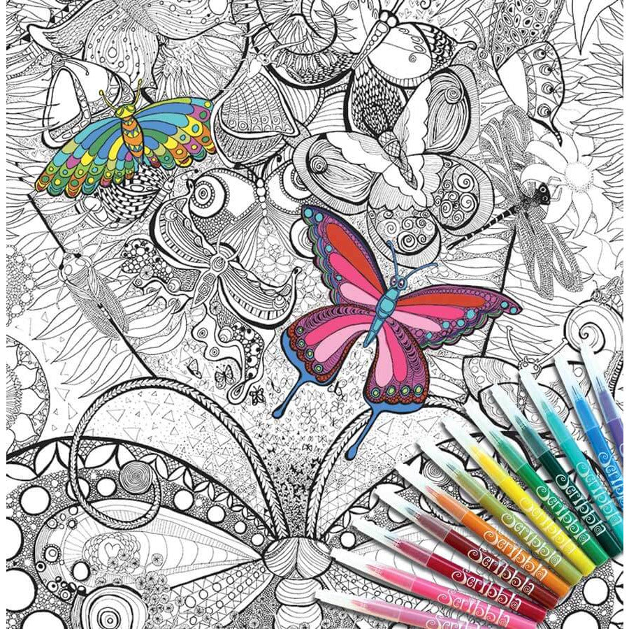Colouring In Poster Kit - Native Garden