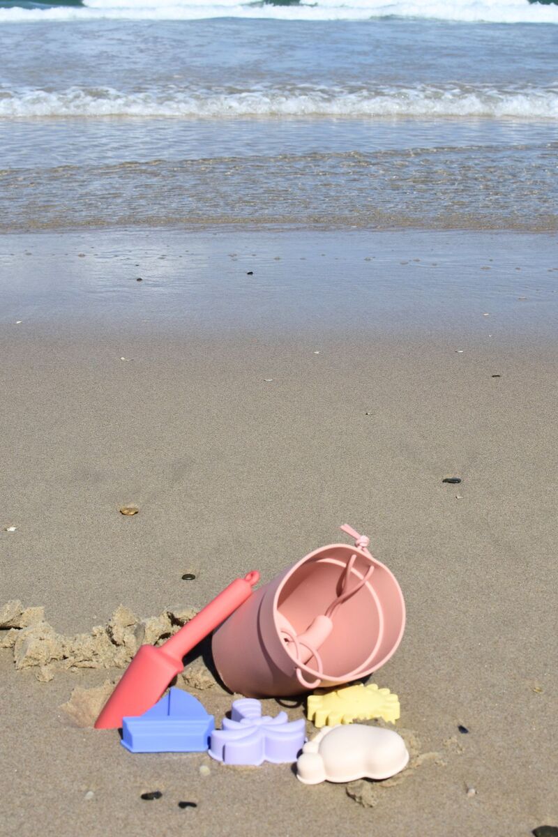 6 Pce Silicone Beach Set - Pink Sundae