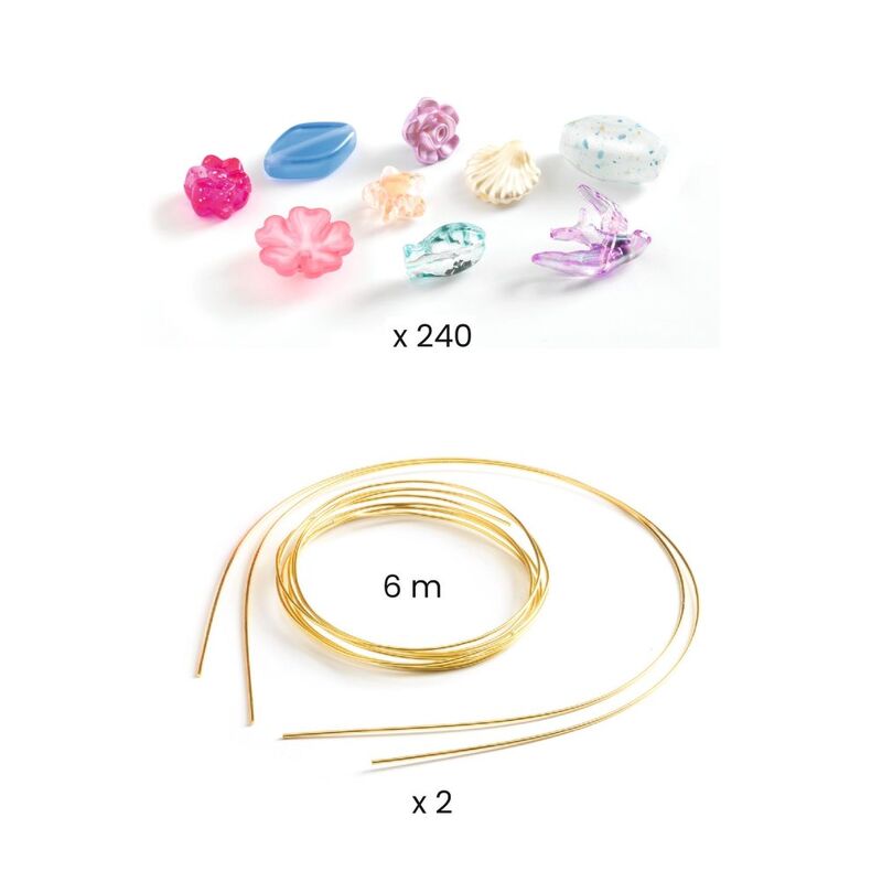 Duo of Tiaras - Blue & Purple Bead Kit