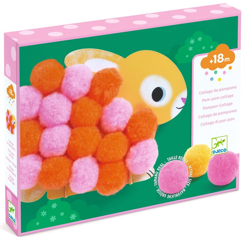 Pompom Collage Set - Animals