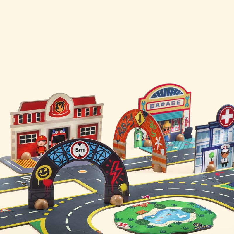 Crazy Motors Puzzl'Up Giant City 33pc Puzzle