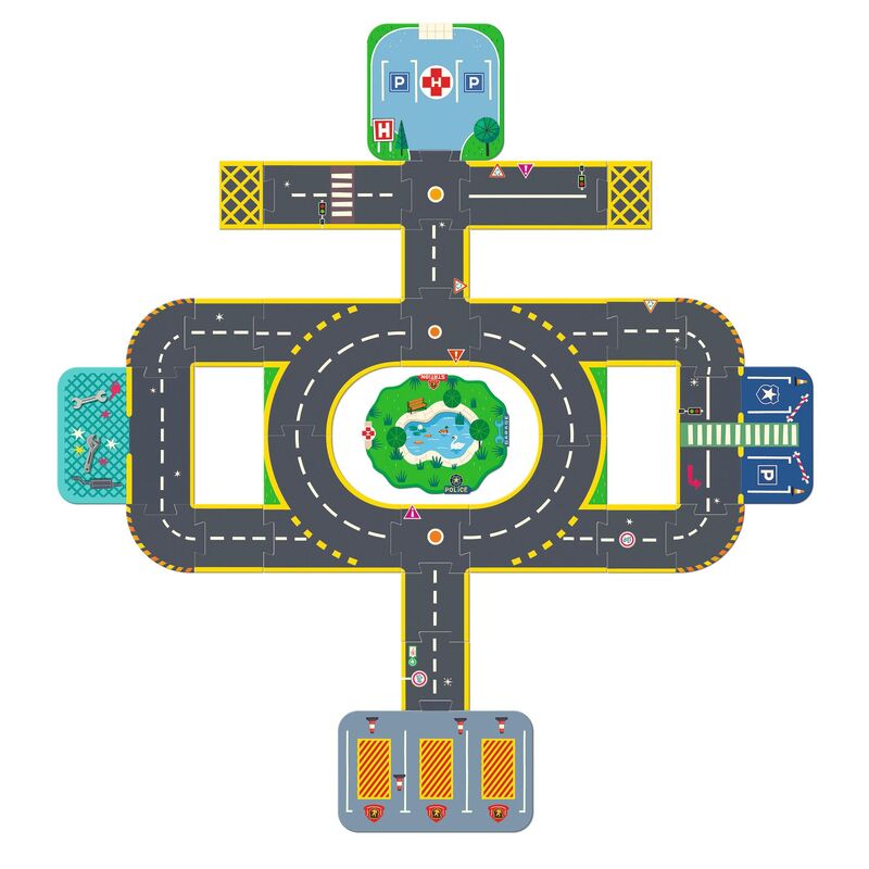 Crazy Motors Puzzl'Up Giant City 33pc Puzzle