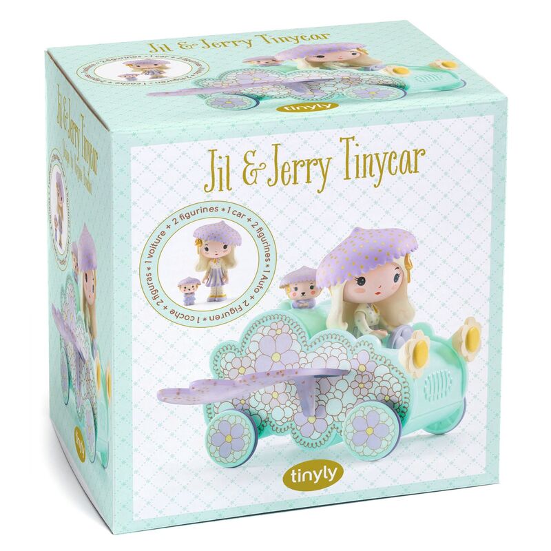 Jil & Jerry Tinyly Figurines & Tinycar - Toot Toot Toys