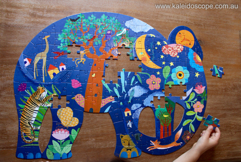 Elephant Shaped - 150 Piece Art Puzzle