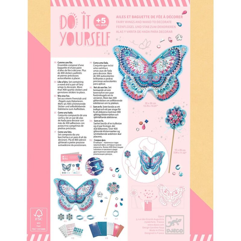 Do It Yourself - Like a Fairy Wings & Wand Set