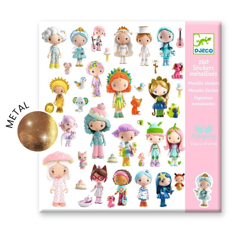 Tinyly 160 Metallic Stickers