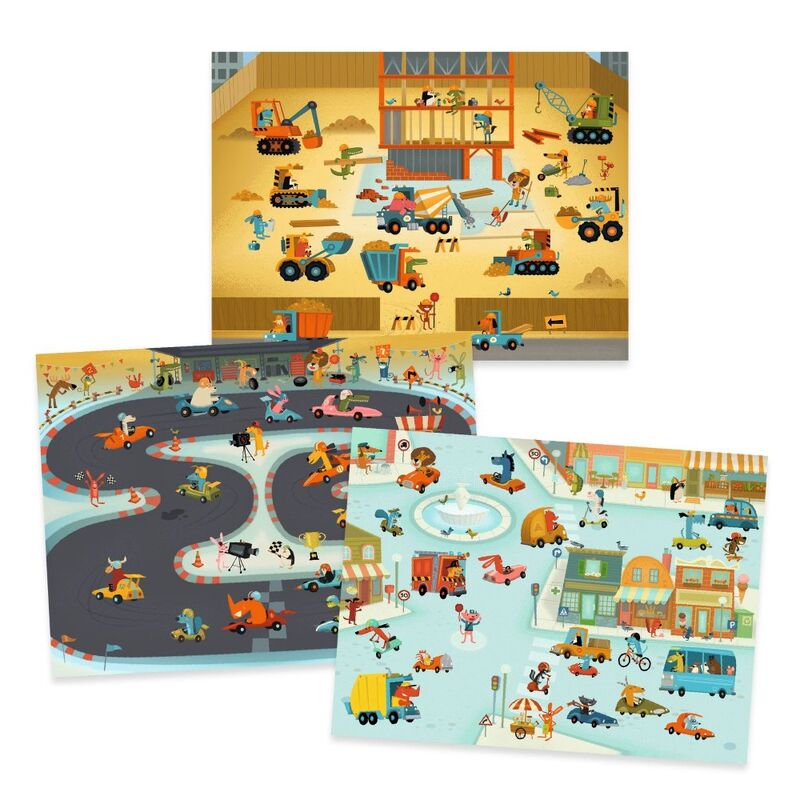Rub-On Transfer Activity Set - Asphalt Construction & Racing