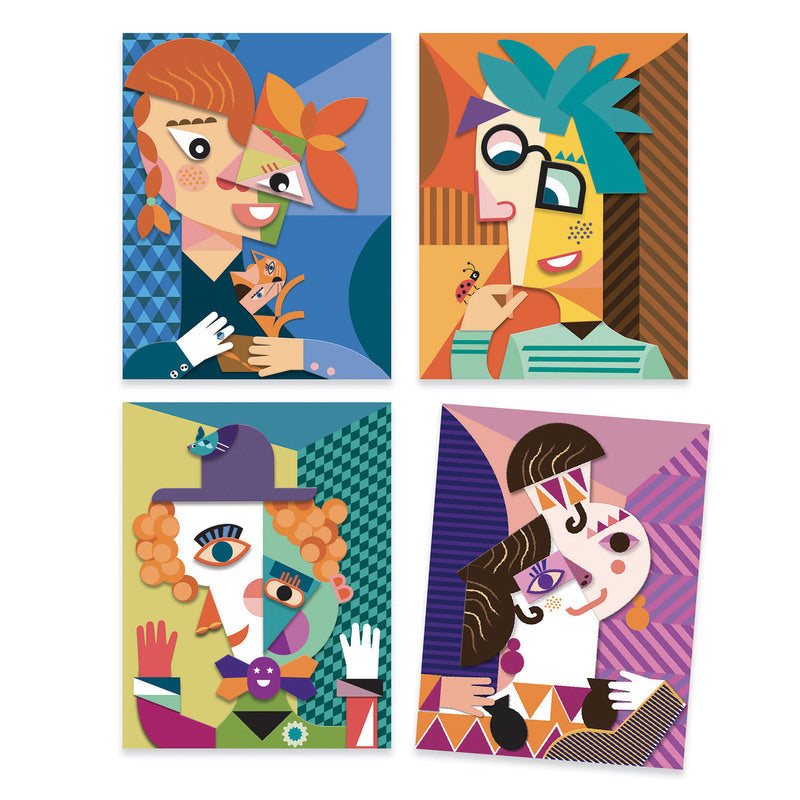 Inspired by Pablo Picasso - Square Heads