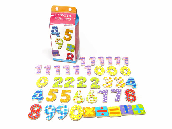 Milk Carton Numbers - Wooden Magnetic Numbers