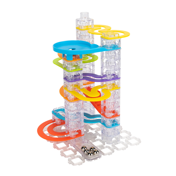 Fat Brain - Trestle Tracks Marble Run - Builder Set