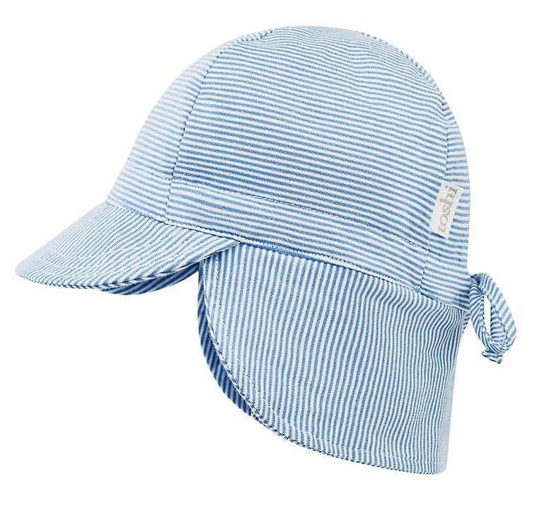Sunhat - Baby Flap Cap - Sky