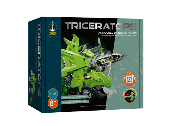 Johnco - Triceratops - Armoured Dinosaur Robot Kit