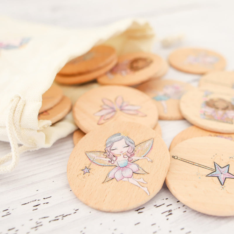 Wooden Fairy Memory Game