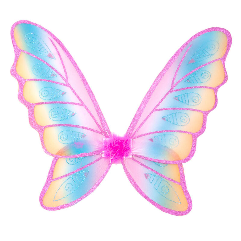 Glitter Rainbow Wings - Pink