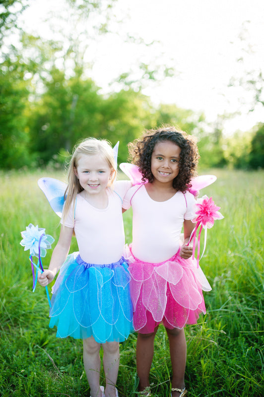Blue Fancy Flutter Skirt with Wings & Wand (4-6 Years)