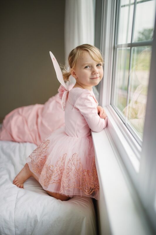 Rose Gold Tutu & Wings Set Size (4-6 Years)