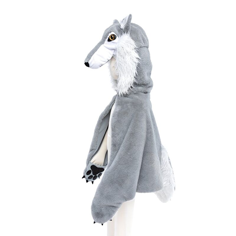 Woodland Storybook Wolf Cape Size (Size 4-6)