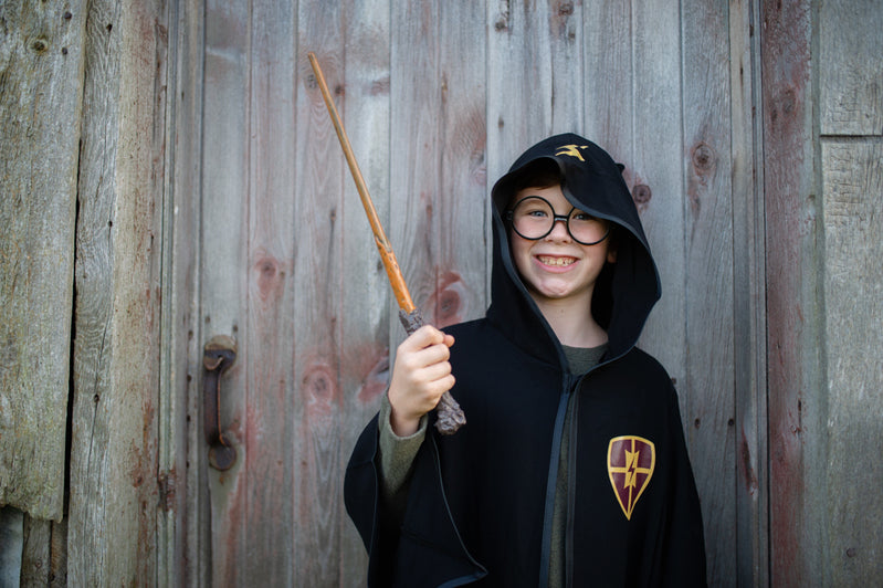 Wizard Cloak and Glasses (Size 5-6) Includes Magic Wand!
