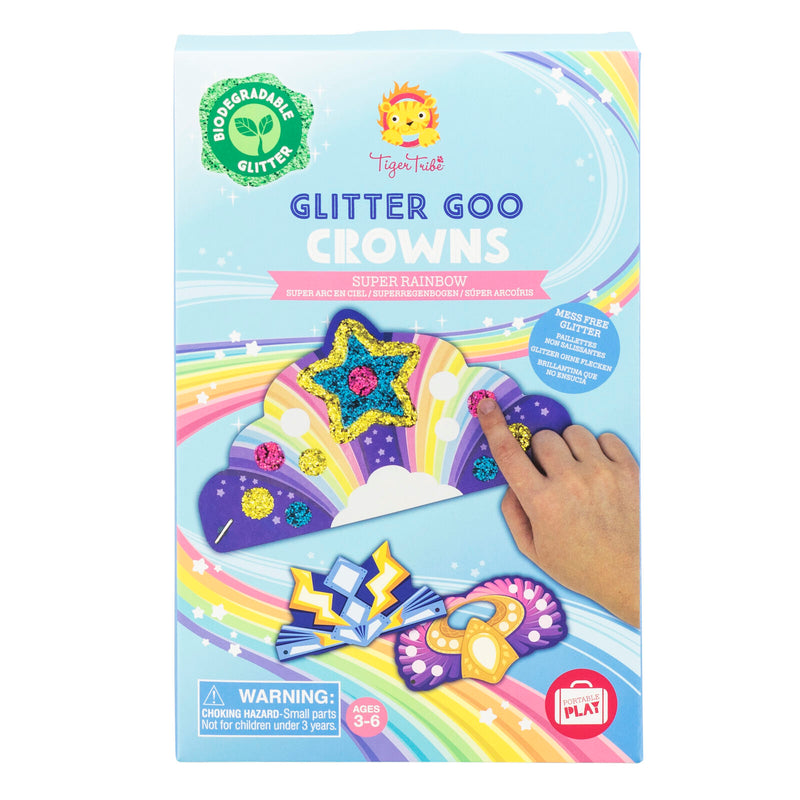 Tiger Tribe - Glitter Goo Crowns - Super Rainbow