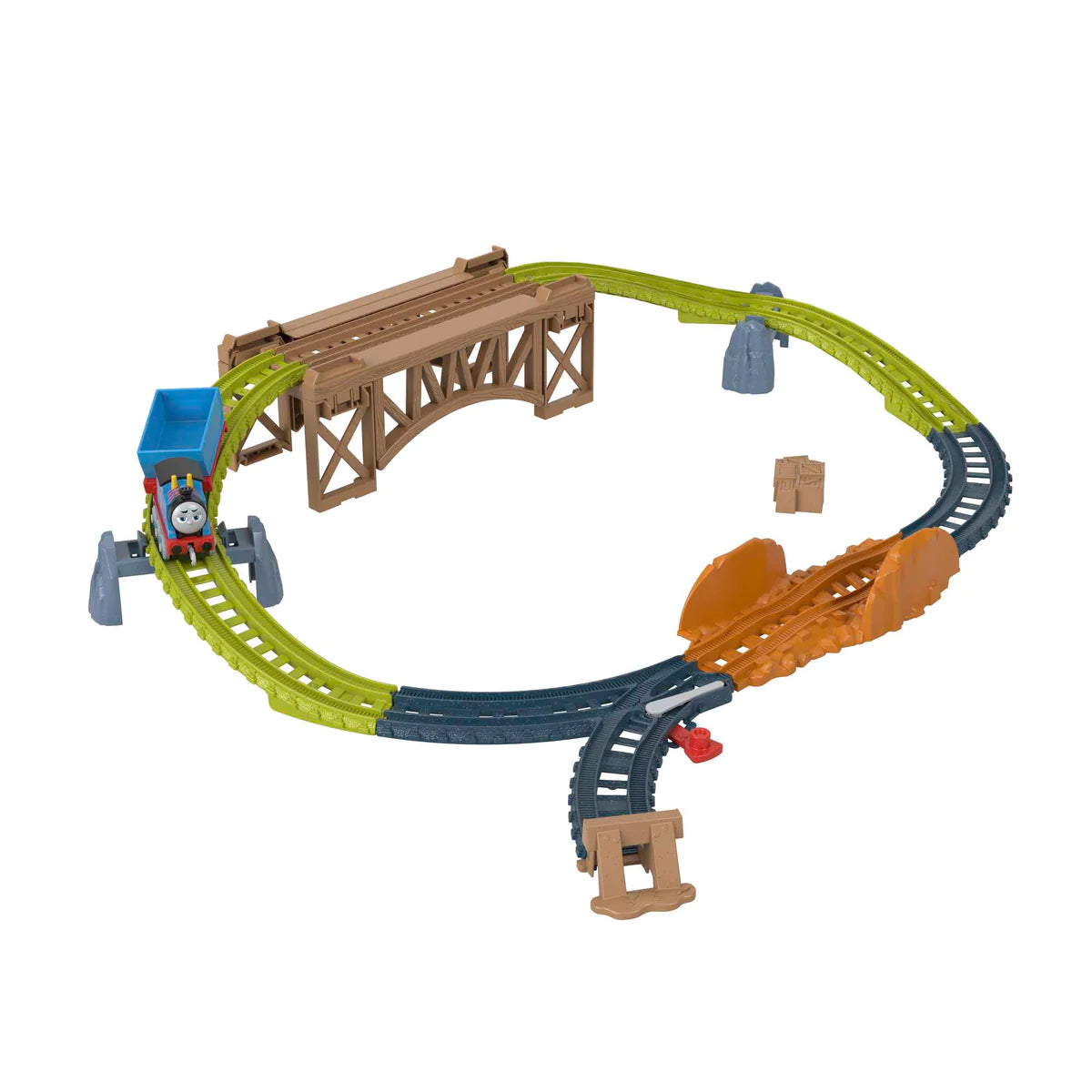 Thomas Friends Die Cast Push Along Train and Track Set Wooden B