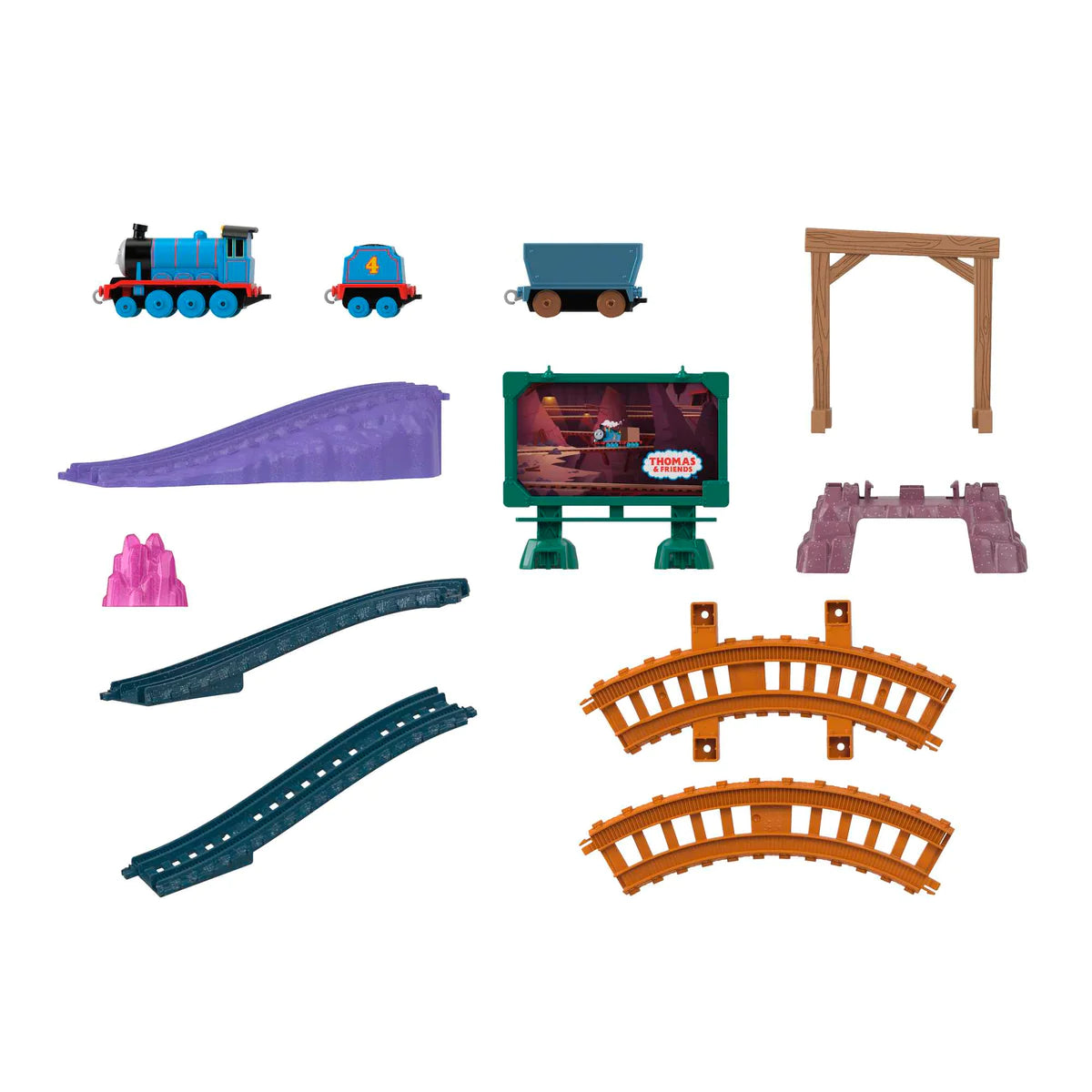 Thomas & Friends™ - Die-Cast Push Along Track Set - Gordon in The Old Mines Set - NEW!