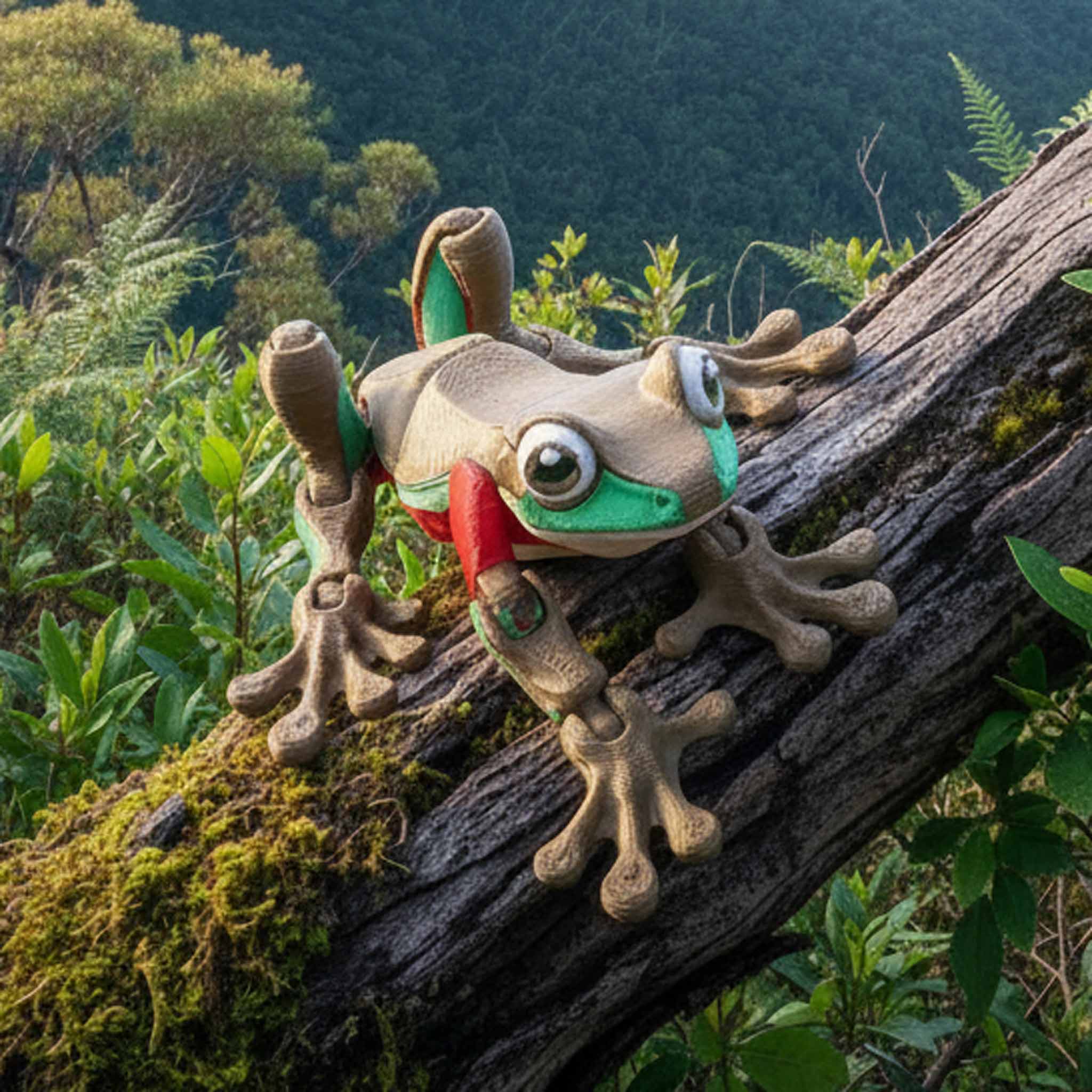 Fidgimals - Palm-size Fidget - Blue Mountain Tree Frog