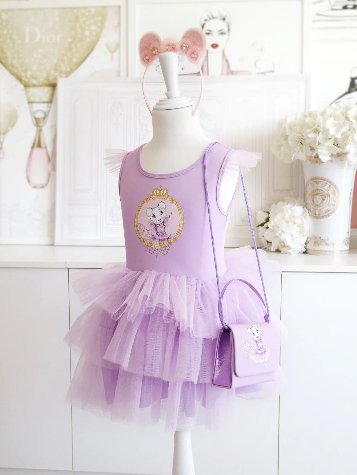 Claris: The Chicest Mouse In Paris™ The Secret Crown Fashion Dress in Lilac