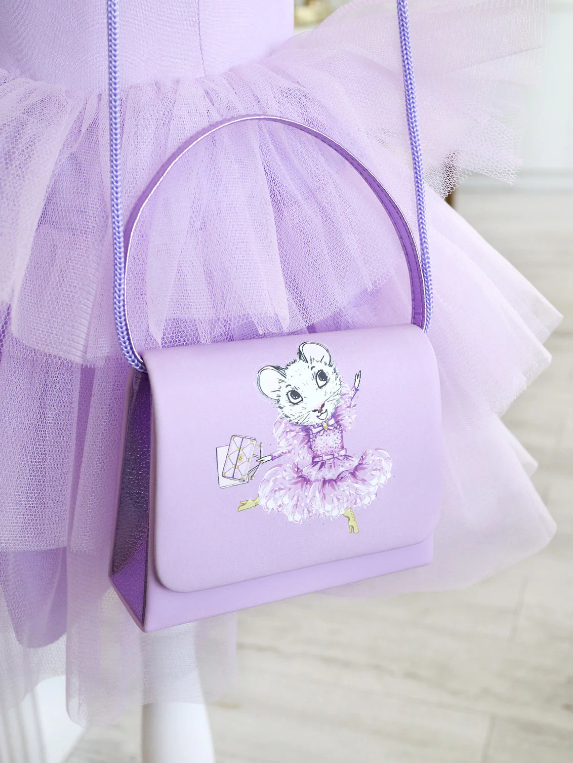 The Secret Crown Mini Handbag in Lilac