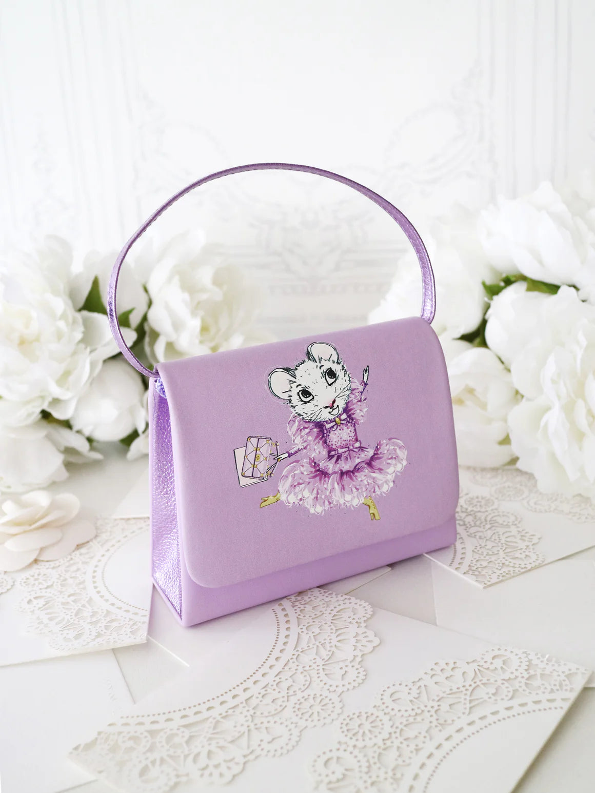 The Secret Crown Mini Handbag in Lilac