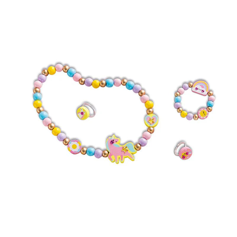 Rainbow Wooden Jewellery Kit
