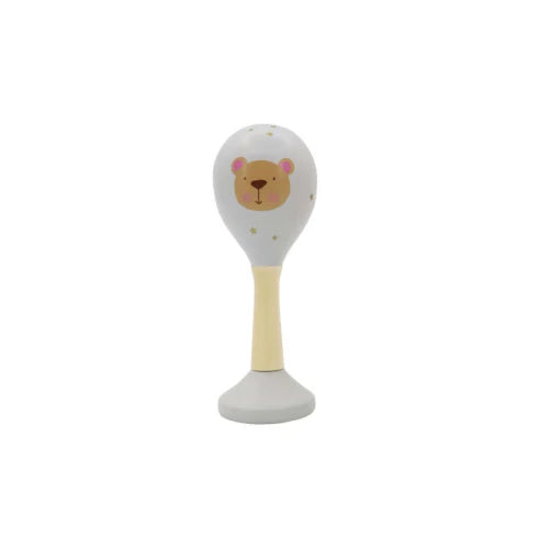 Calm & Breezy Wooden  Baby Animal Maraca