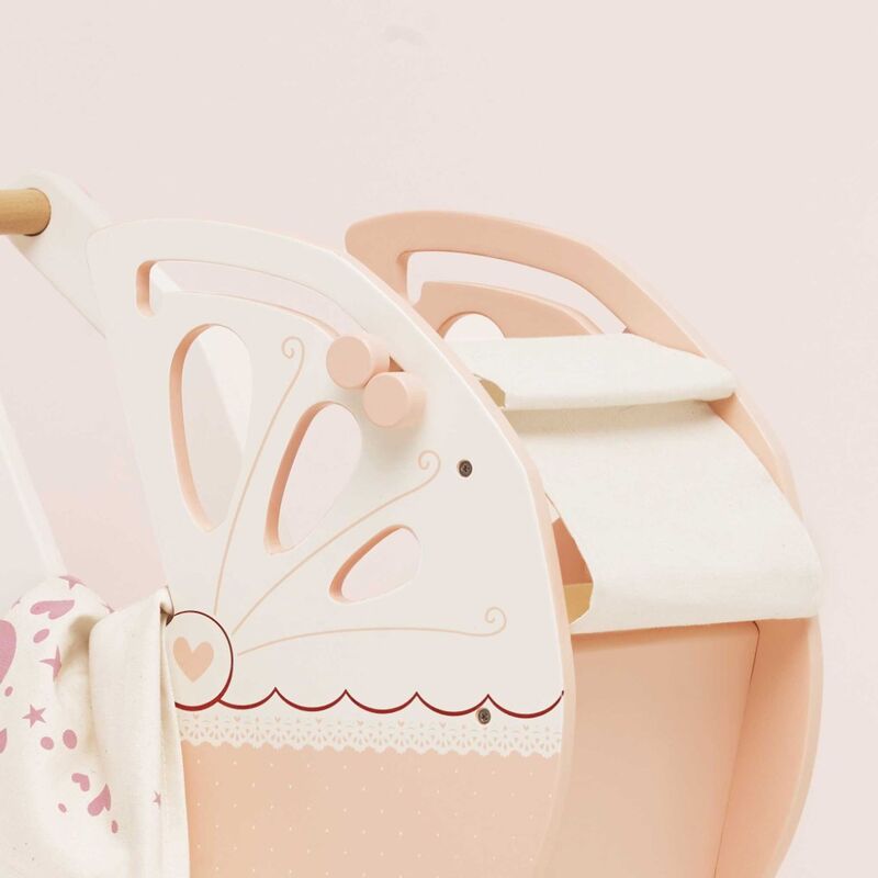 Retro Wooden Toy Pram