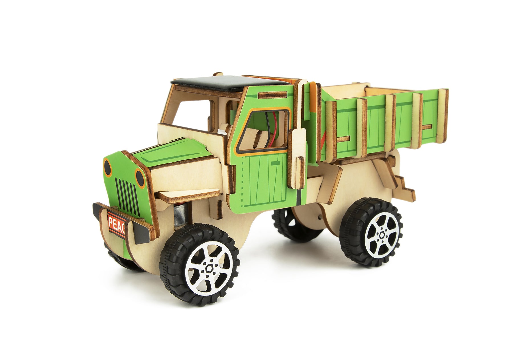 DIY 3D Wooden Solar Truck